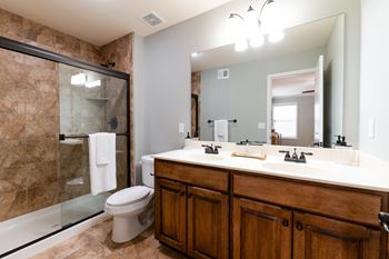 Framed glass shower door